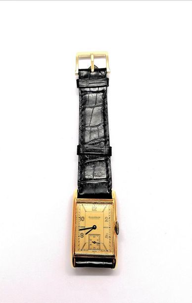 JAEGER LECOULTRE - MONTRE BRACELETen or 18K...