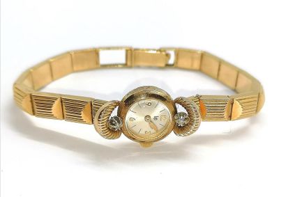 LIP - MONTRE BRACELET en or jaune 18K (750/°°),...
