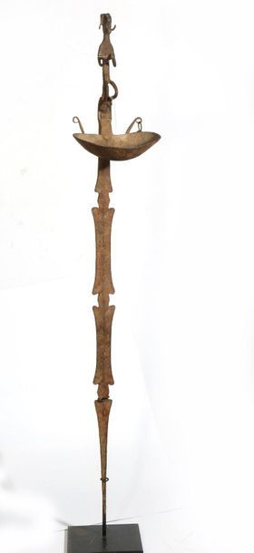 Oil lamp

Dogon, Mali

It is surmounted by...