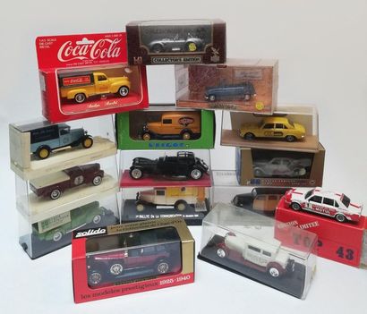 LOT de 15 véhicules de marques diverses....
