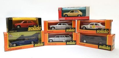 SOLIDO FRANCE

LOT de 7 Peugeot: 12 - 23B...