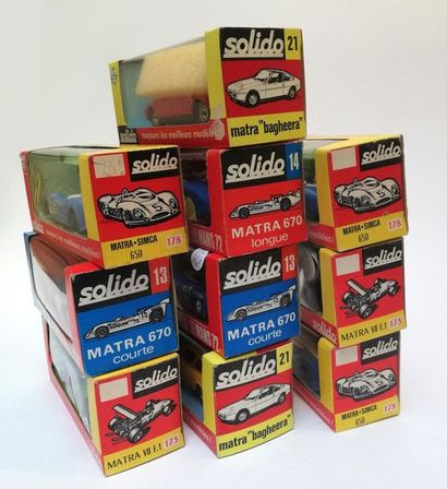 SOLIDO FRANCE

LOT de 10 Matra: 13 (x2) -...