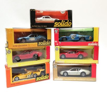 SOLIDO FRANCE

LOT de 7 Alpine : 181 - 192...