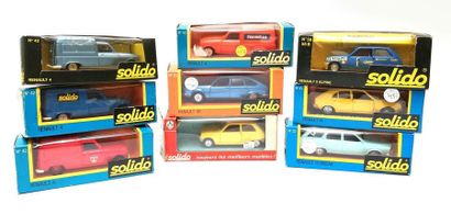 SOLIDO FRANCE

LOT de 9 Renault diverses:...