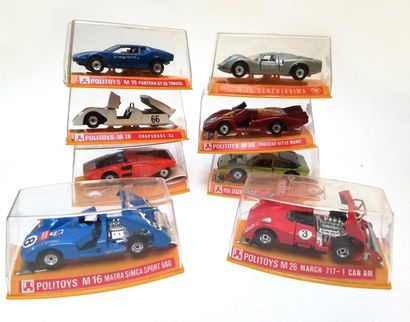 POLITOYS ITALIE

LOT de 8 voitures de courses

TTB...