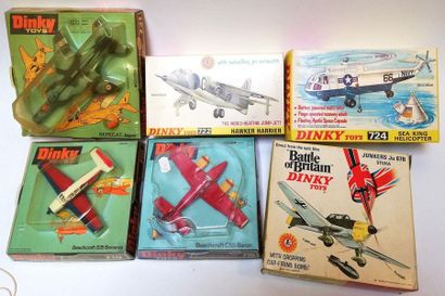 DINKY TOYS ANGLETERRE 

LOT de 6 avions /...