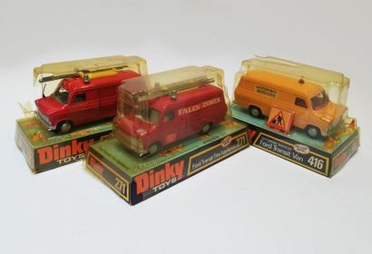 DINKY TOYS ANGLETERRE 

LOT de 3 Ford Transit:...
