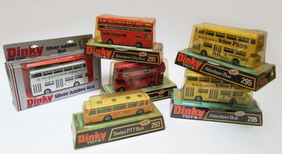 DINKY TOYS ANGLETERRE 

LOT de 6 autobus:...