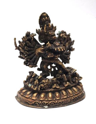 Bronze Samvara. Nepal, 20th century. 

H:...