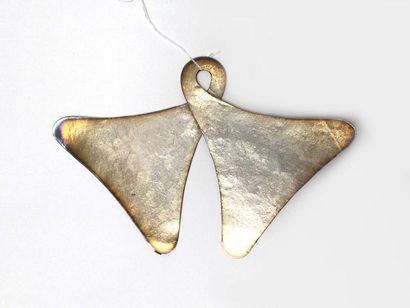 Pectoral pendant of Sumba Marangaa. Silver...