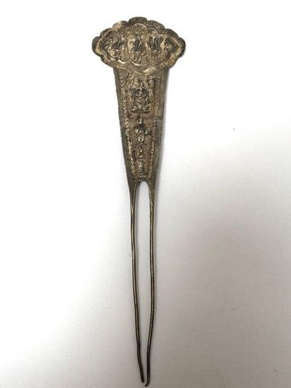 Silver hairpin. China, Song, 960 - 1279 A.D.

H:...