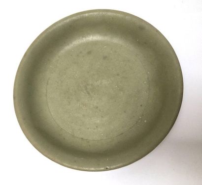 Green celadon bowl. Yuan style China, 19th...