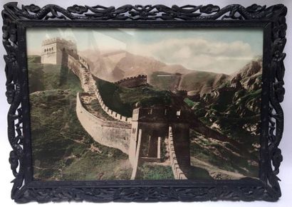 190 BIS. Set of 6 framed colorized photographs...