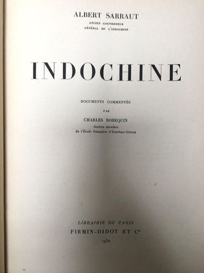 Albert SARRAUT.

Indochina. Documents commented...