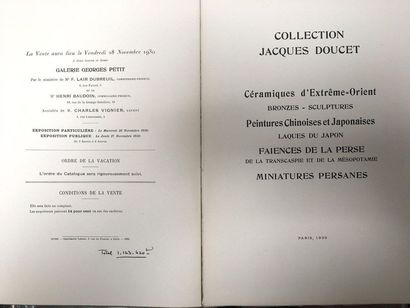 [Catalogue]

- Collection Jacques Doucet....