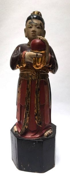 Lacquered wooden offering carrier. Vietnam,...
