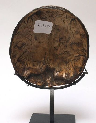 Kapala cup and its two bronze tattoo needles,...