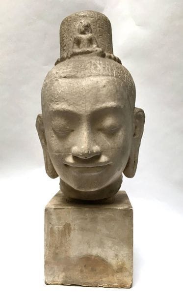 Plaster head of 