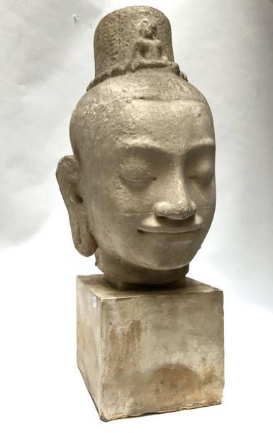 Plaster head of 