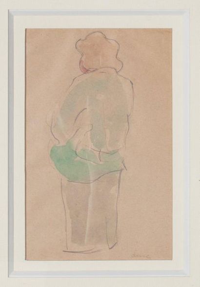 Femme de dos

Aquarelle et crayon sur papier,...