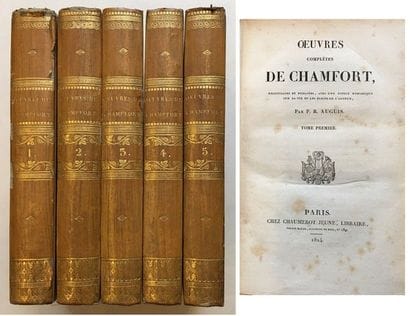 CHAMFORT, Sébastien Roch Nicolas dit. Œuvres...