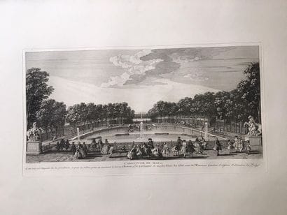 LOT DE 11 gravures anciennes en noir présentant...