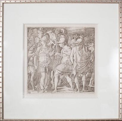 24 BIS - GRAVURE en noir, dans le goût de...