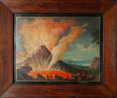 Eruzione del Vesuvio a Napoli, 1832

Gouache...