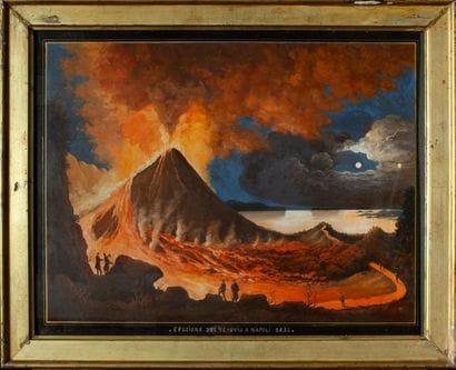 Eruzione del Vesuvio a Napoli, 1832

Gouache...