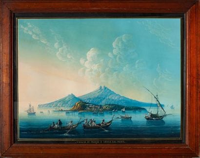 Veduta di Procida e Ischia dal Mare

Gouache...