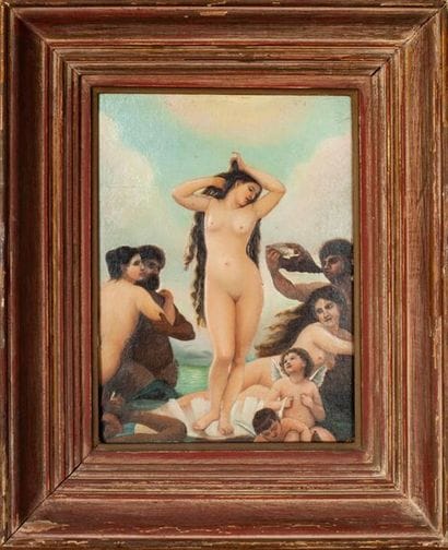 D'APRES BOUGUEREAU

La Naissance de Vénus

Huile...