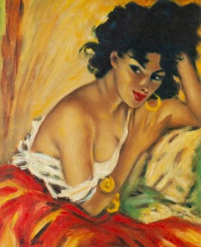 BUY R.

Femme brune

Huile sur toile signée...