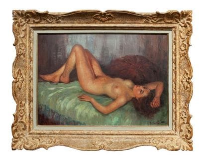 CALZENATI A.

Femme nue allongée

Huile sur...