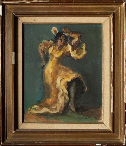 HINSBERGER

Danseuse de flamenco

Huile sur...