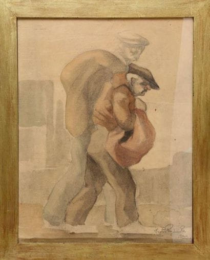 77 BIS - ANONYME

Scéne de rue, 1933

Aquarelle...