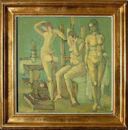 Ecole roumaine. Nicolae TRUJA (?)

Les trois...