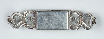 BOITIER de montre de dame en platine 950/°°...