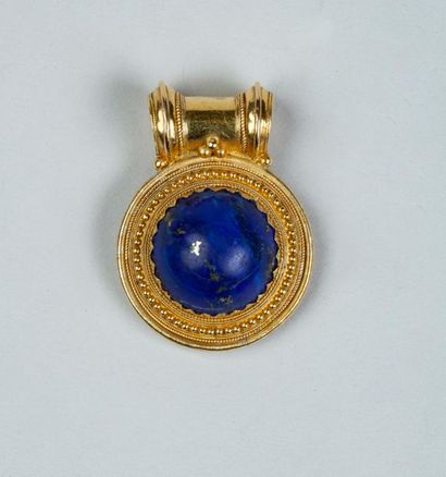 PENDENTIF ancien en or jaune 18k (750/°°)...