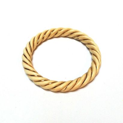 BRACELET JONC torsadé avec rehaut de fil...