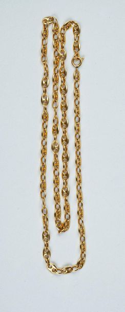 CHAINE en or jaune 18K (750/°°) à maillons...