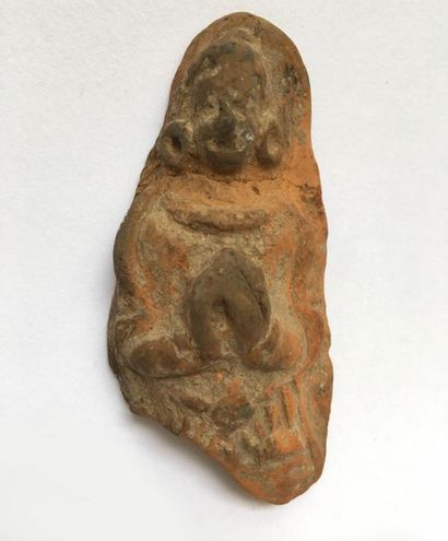 Priestess in prayer. Red clay. 

India, 15th...
