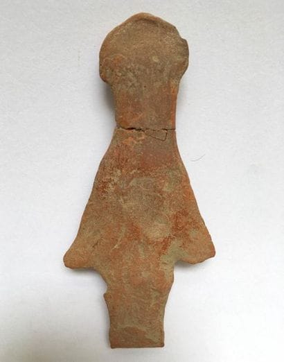 Pink terracotta platedole.

Eastern Roman...