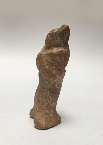 Little Fat Lady in orange terracotta. Her...