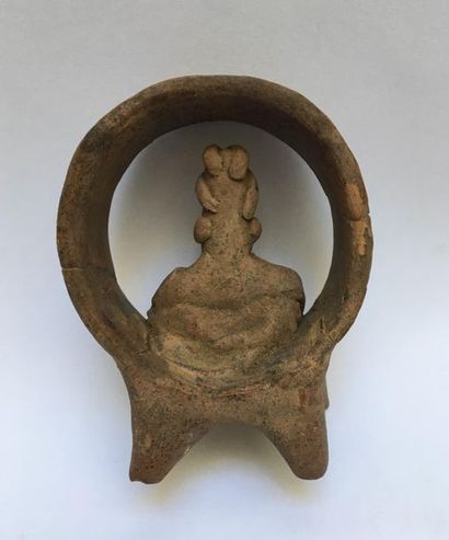 Mother Goddess represented in majesty in...