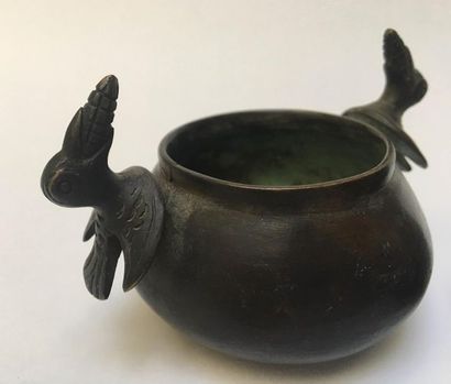 Set consisting of two receptacles, the zoomorphic...