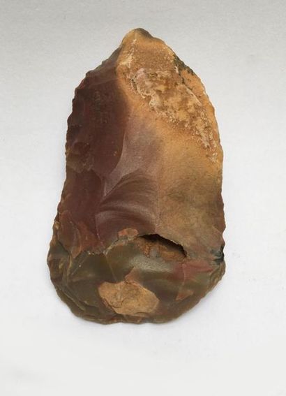 Flint axe carved in the Upper Paleolithic...