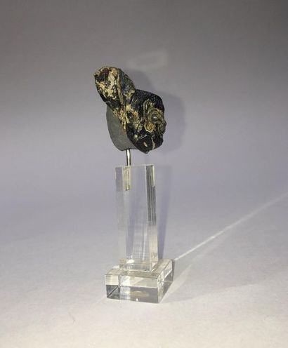 Theater mask: fragment of the base of a glass...