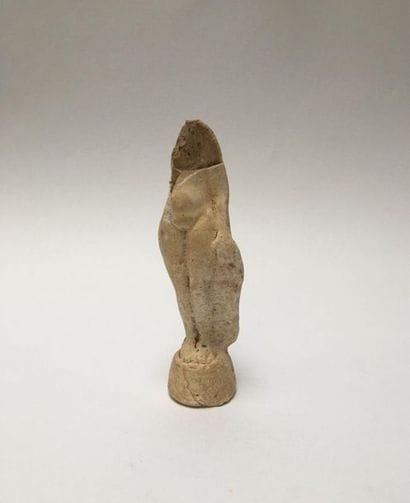 Fragment of a Venus in white Allier terracotta....