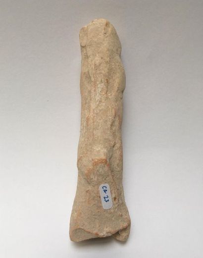 Mother and child. Pink terracotta with traces...