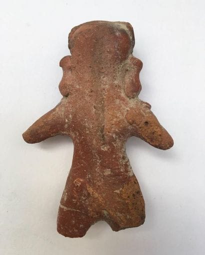 Red terracotta figurine.

Maurya Culture,...